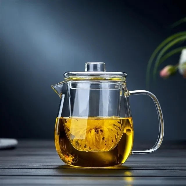 Penguin Shape Glass Teapot – Borosilicate Chinese Tea Pot with Filter