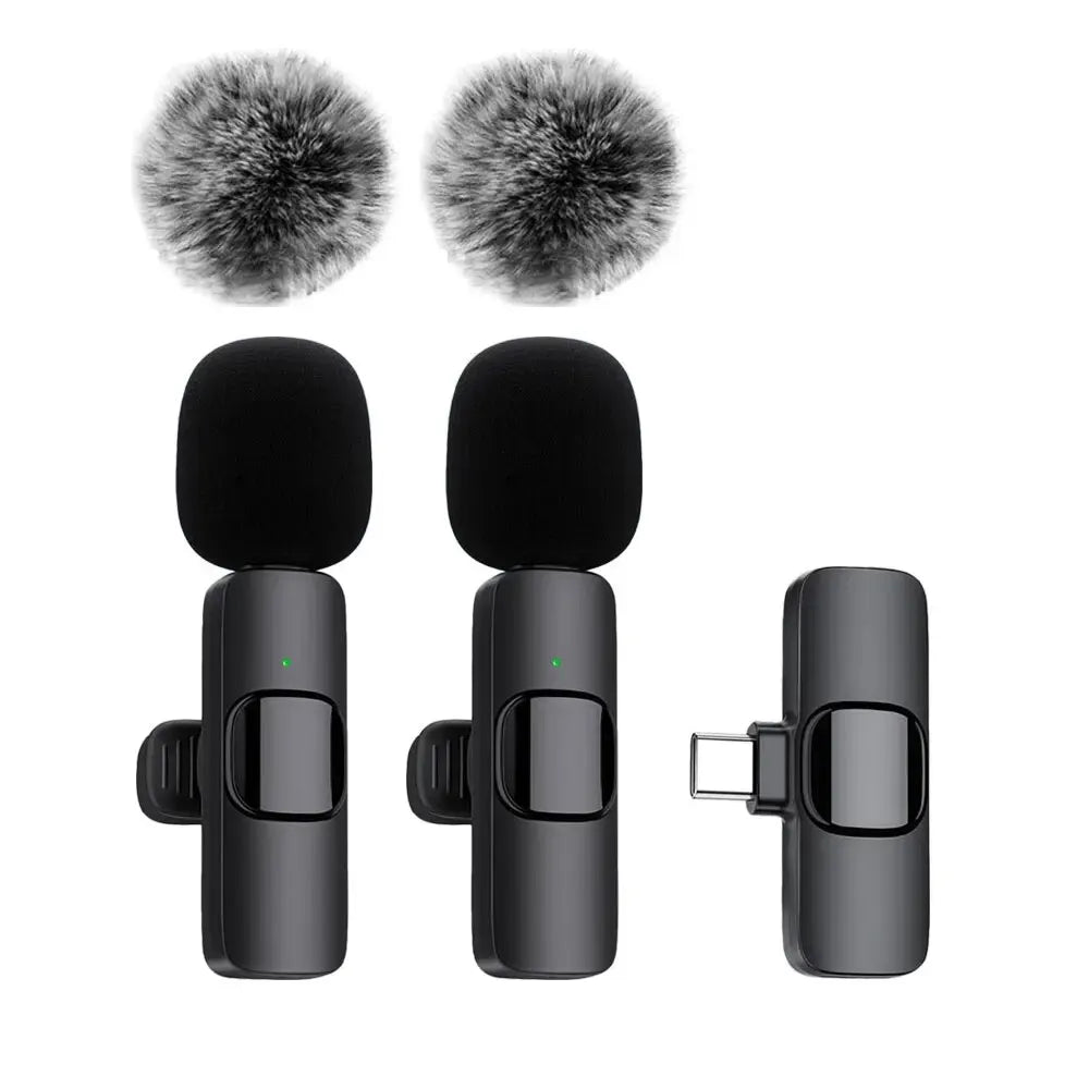 Wireless Lavalier Microphone for iPhone, Android & Laptop
