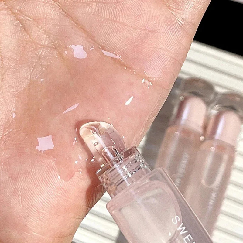 Plumping Crystal Jelly Lip Oil – Moisturising Long-Lasting Transparent Lip Gloss