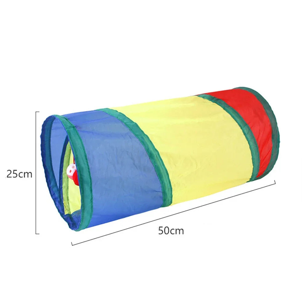 Cat Tunnel Toy – Interactive Peek Hole Tube for Indoor Cats