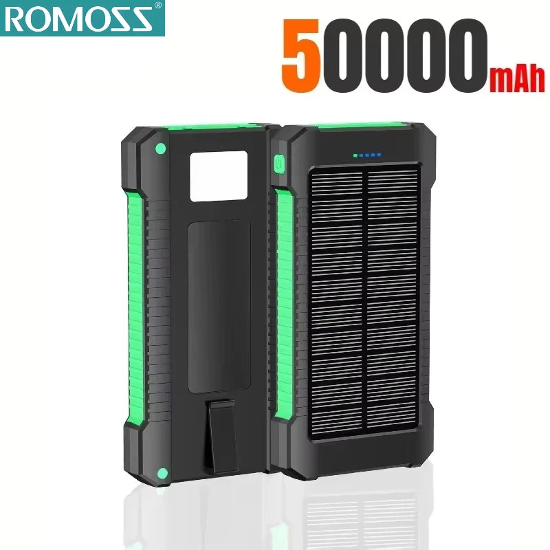 ROMOSS Solar Power Bank – 120W 500000mAh Fast Charging Battery