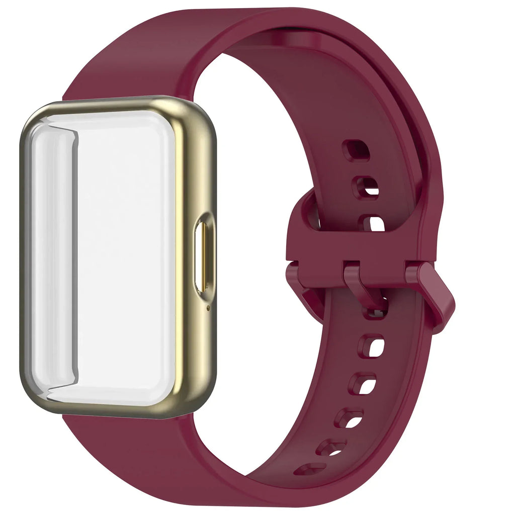 Samsung Galaxy Fit 3 Strap & Case – Silicone Band Cover Kit