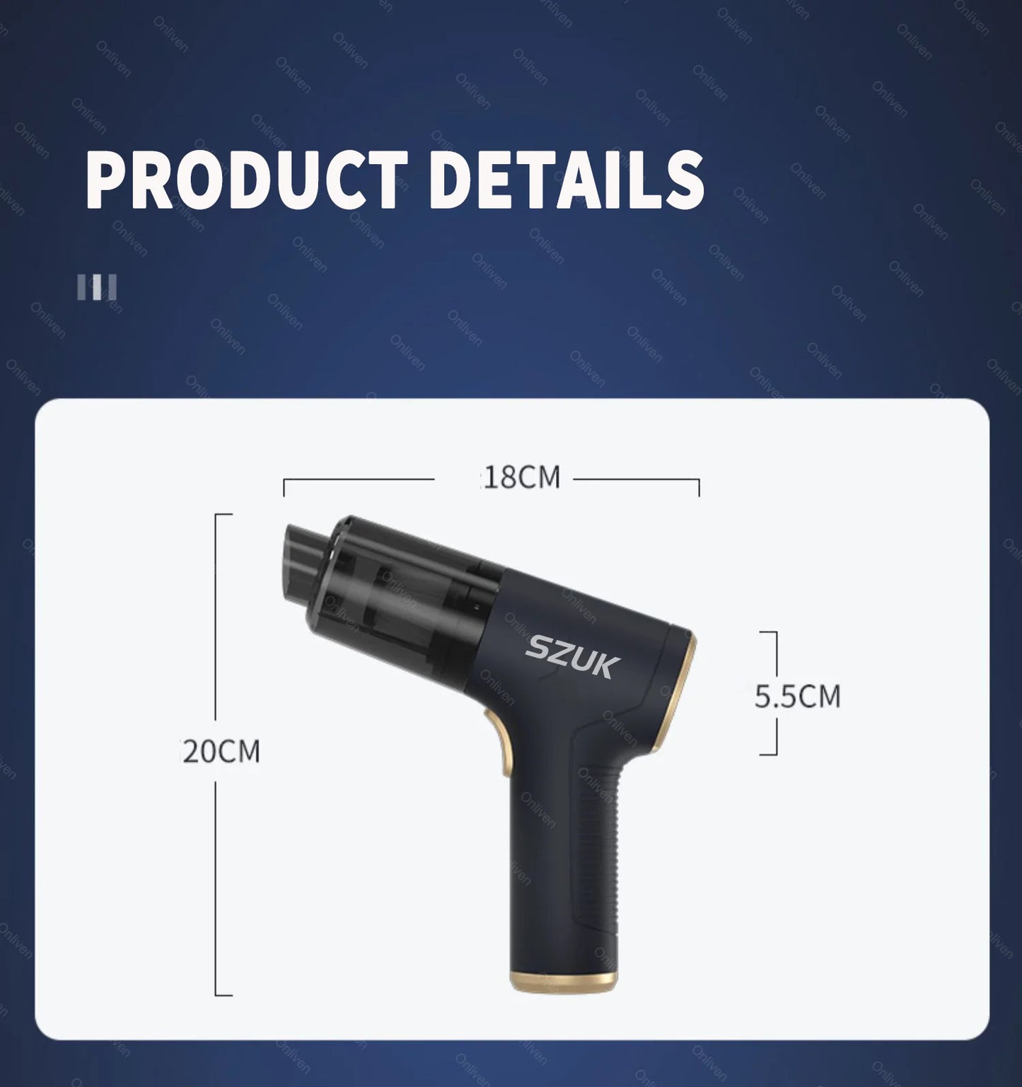 Cordless Car & Home Vacuum Cleaner – 98,000Pa High Suction, USB Rechargeable