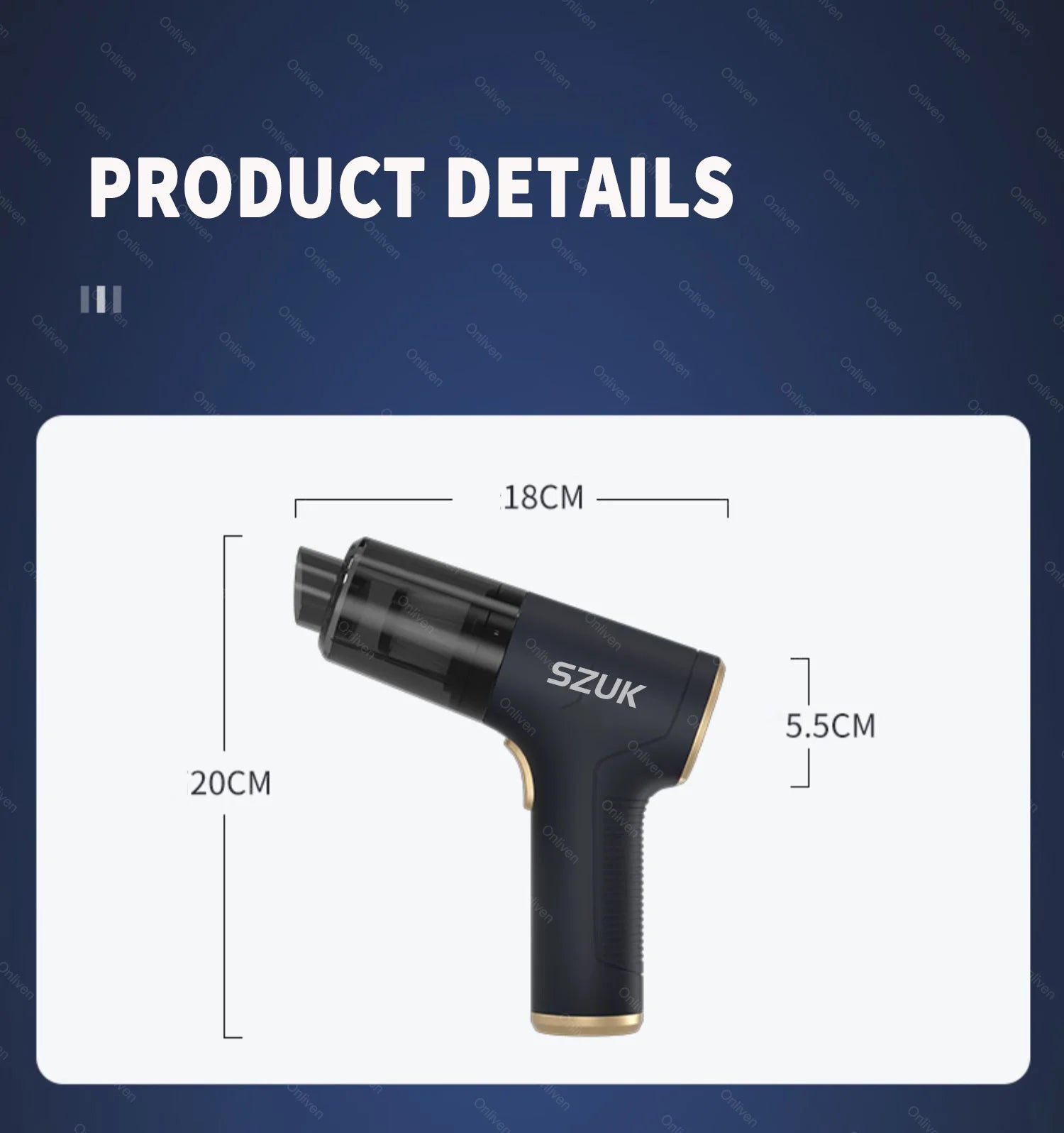 Cordless Car & Home Vacuum Cleaner – 98,000Pa High Suction, USB Rechargeable