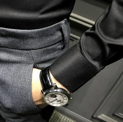 Men’s Long Sleeve Shirt – Elegant & Casual for Office and Everyday