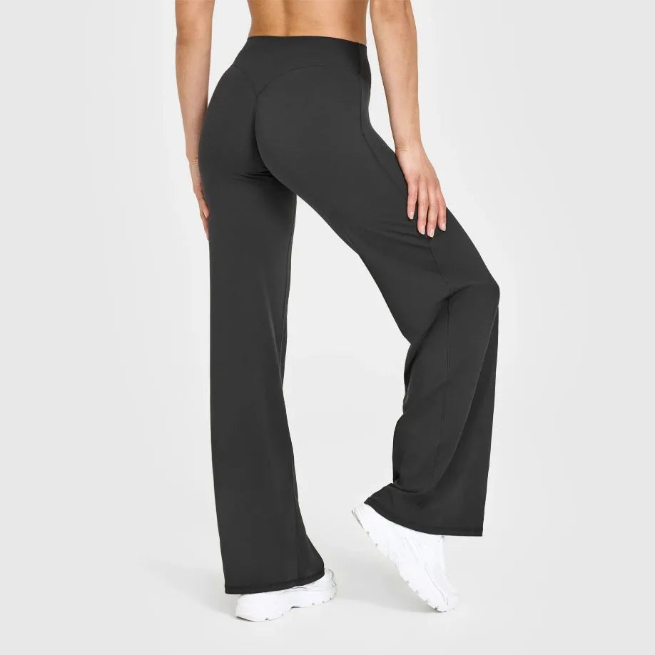 Women’s Straight-Leg Yoga Pants – Soft Mid-Waist Activewear