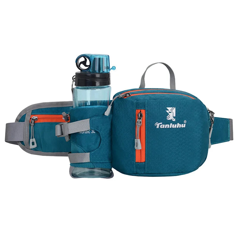Running Waist Belt with Water Bottle Pouch