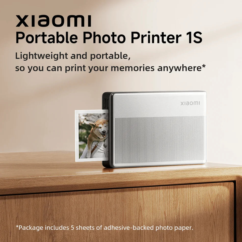 Xiaomi Portable Photo Printer 1S – Bluetooth ZINK Inkless Printer