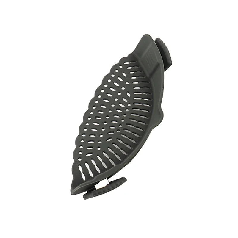 Silicone Clip On Pot Strainer – Universal Pasta & Vegetable Pan Colander