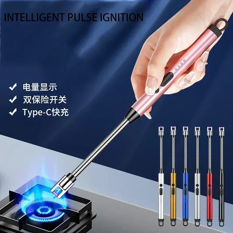 360° Electric Arc Lighter – USB Windproof Flameless BBQ Lighter