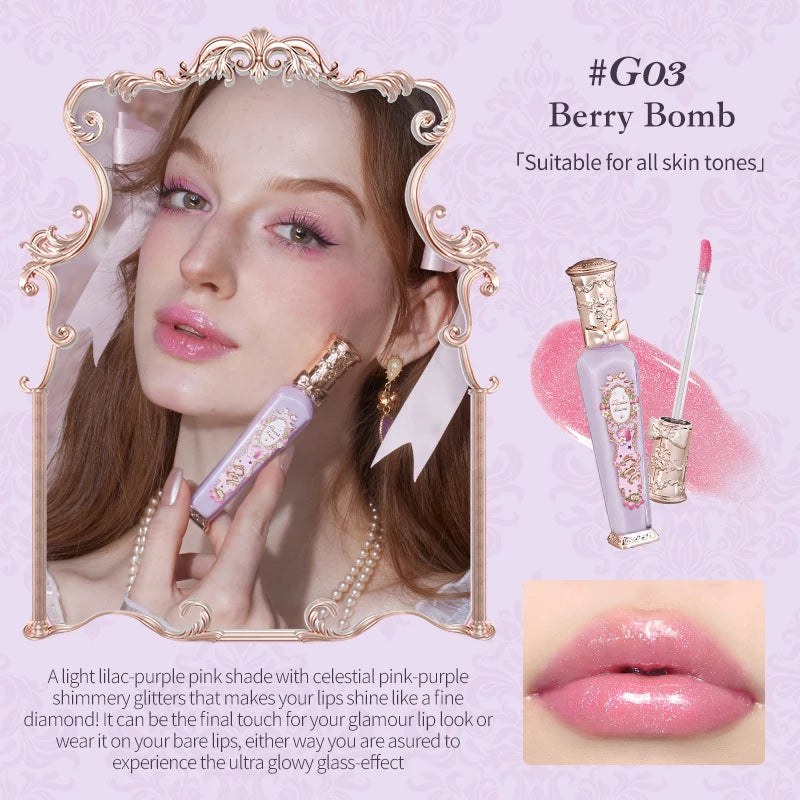 Strawberry Glowy Lip Gloss – Moisturising & Nourishing Full-Size Lip Colour