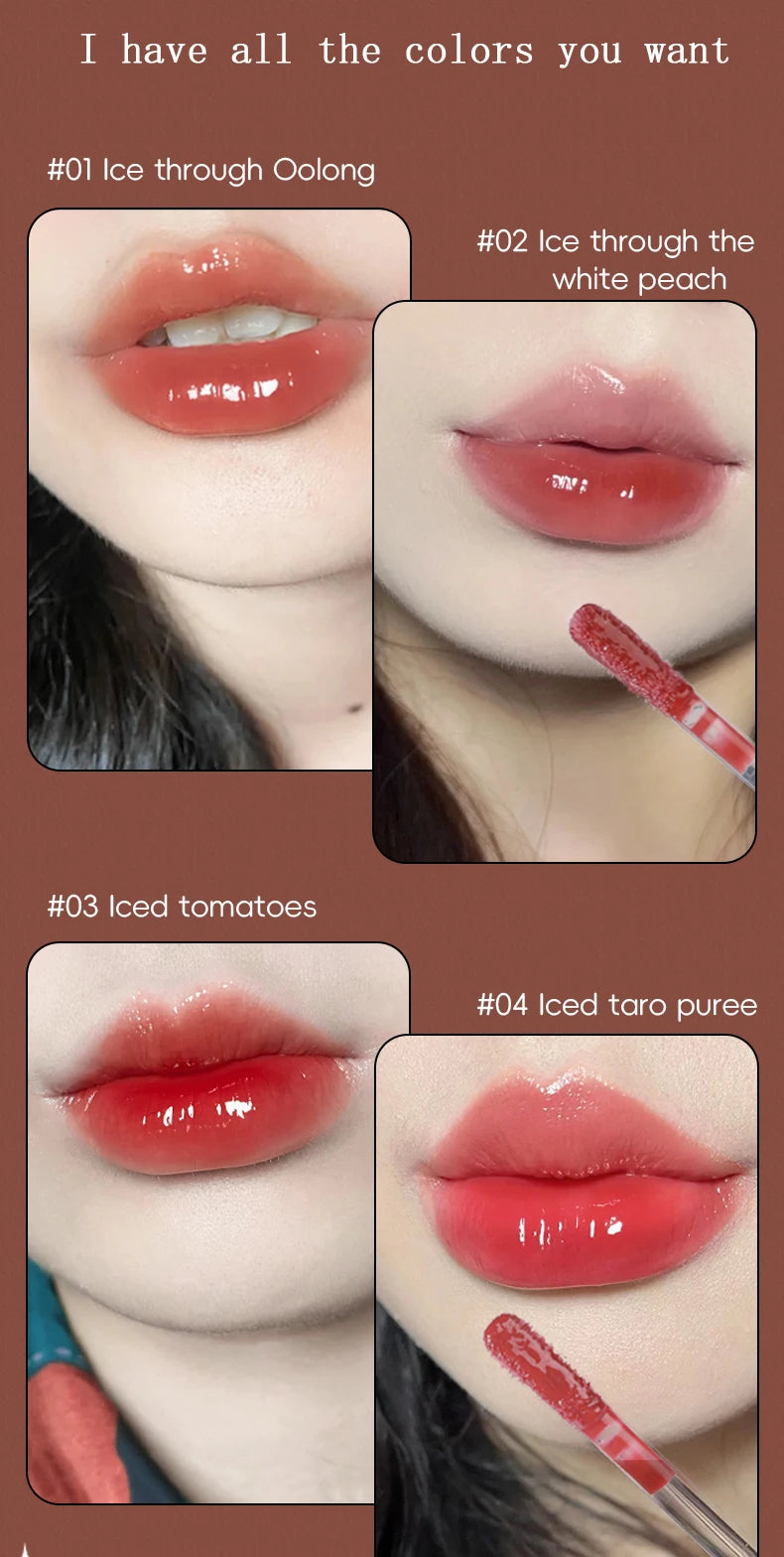 Long-Lasting Hydrating Lip Gloss – Waterproof Transparent Mirror Shine