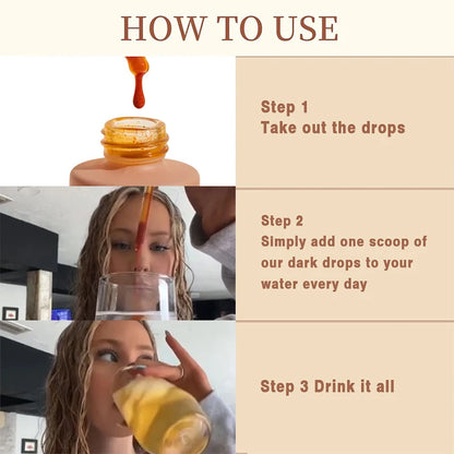 Natural Self Tanning Drops – Herbal Bronzer for Face & Body Sunless Gradual Tan