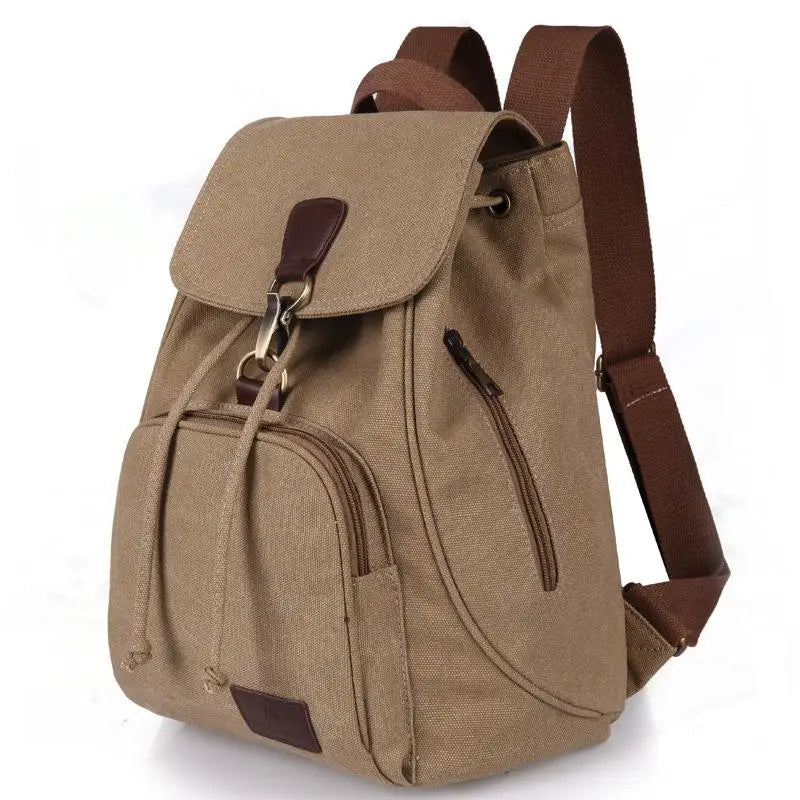 Large Capacity Women’s Canvas Backpack – Casual Vintage Travel & Outdoor Bag