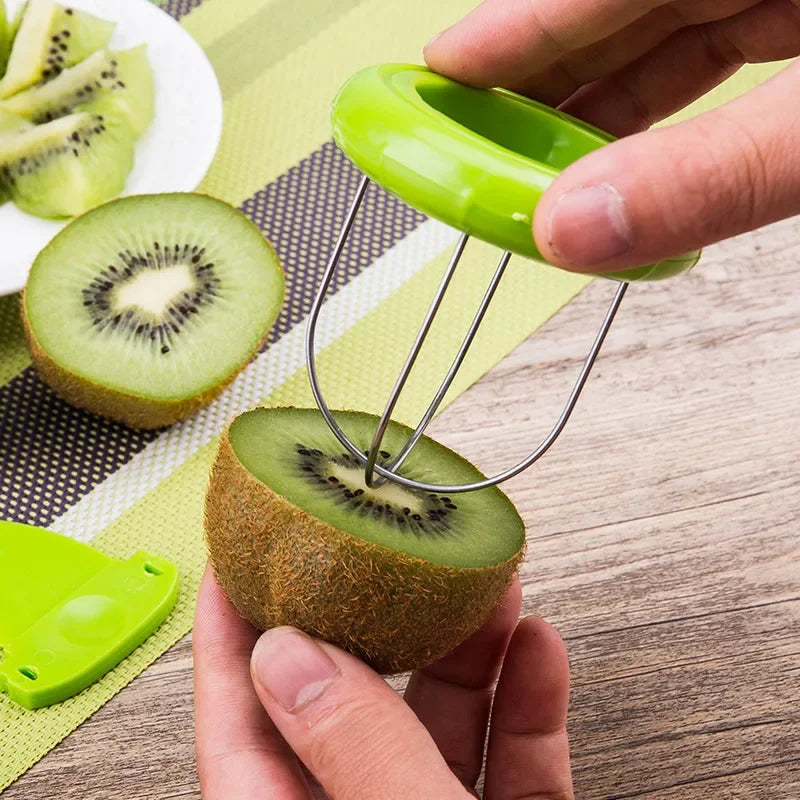 Detachable Kiwi Cutter Fruit Peeler Kitchen Tool Efficient Lemon Peeling Gadget Creative Salad Prep Accessory Compact Design