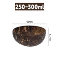 5/1PCS Natural Coconut Bowls Reusable Wooden Tableware with Spoon Dessert Fruit Salad Yogurt Coconut Bowl Home Kitchen Supplies