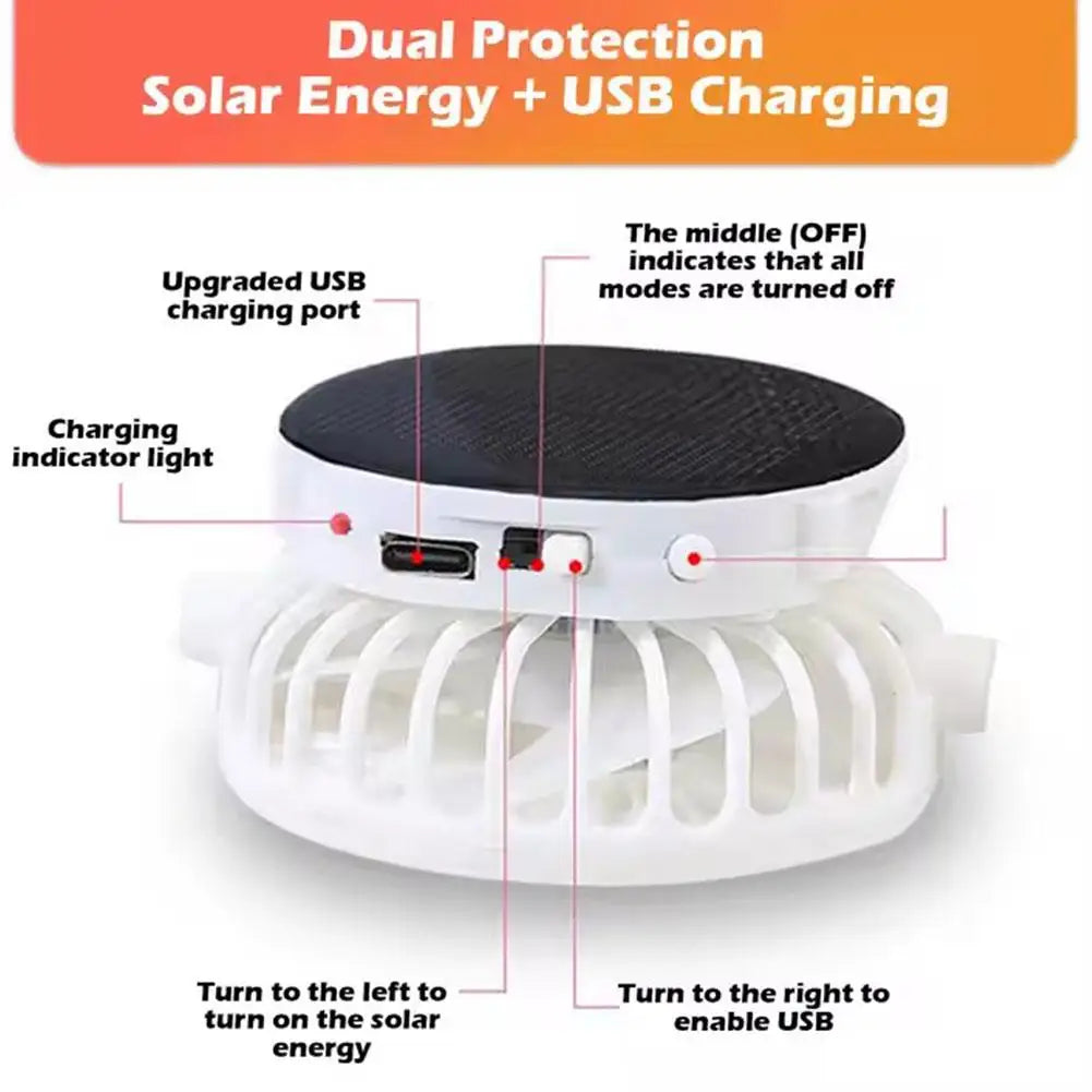 Breathable Mesh Sun Protection Cap Solar Charging Breathable Mesh Hat Outdoor Fishing Hats Snapback Trucker Cap