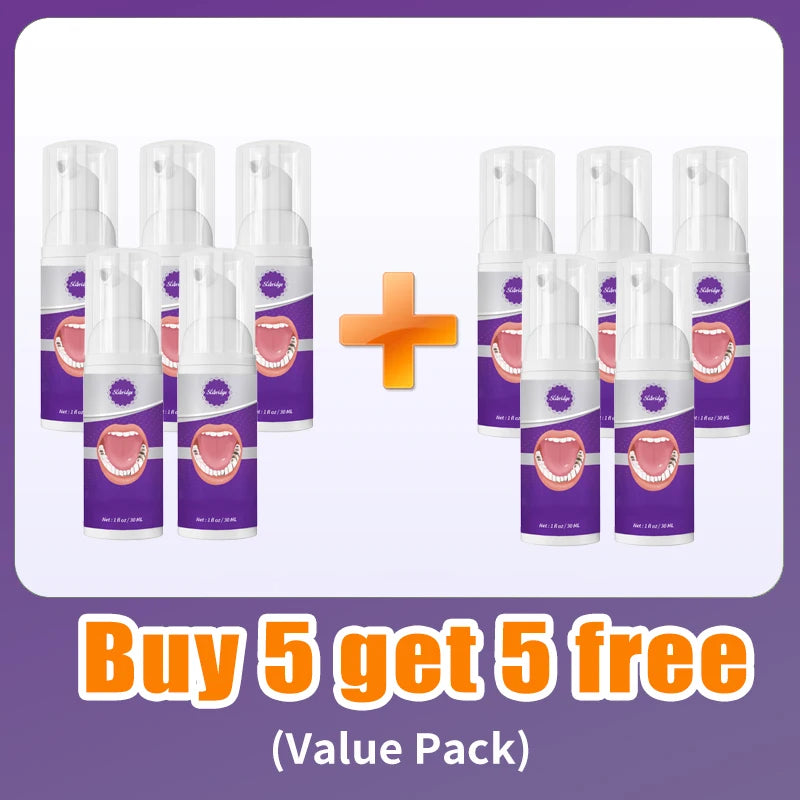 Anti-Cavity Foam Toothpaste Mousse for Tooth Decay Prevention & Deep Dental Cleaning