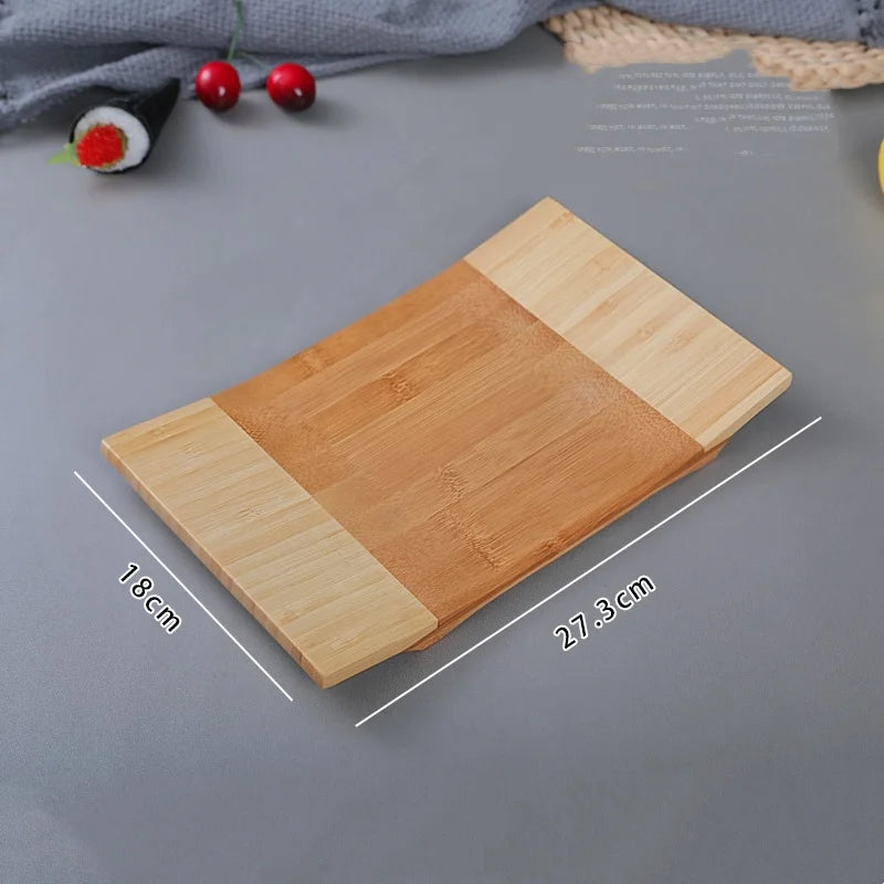 Bamboo Sushi Serving Board – Japanese Sashimi Boat Plate Tray