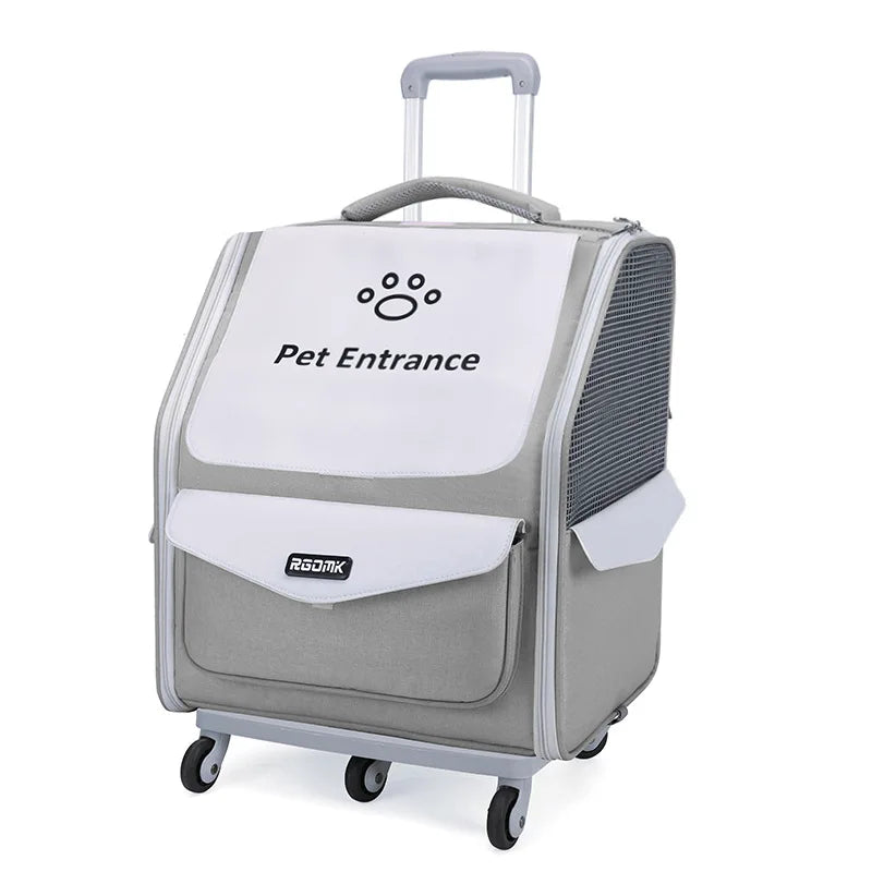 Pet Strollers Portable Hand-held Soft Side Backpack Large Space Breathable Foldable Carrying Bags for Small Cats Dogs Supplies