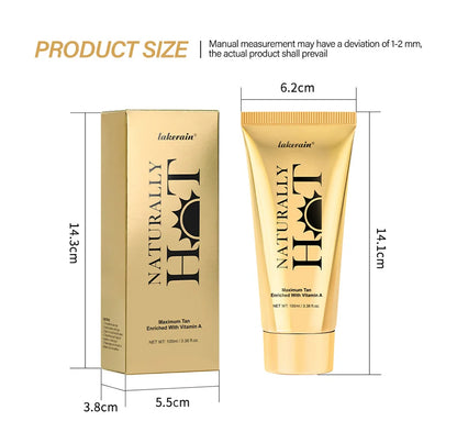 Long-Lasting Tanning Cream for All Skin Types – Smooth Non-Sticky Bronzer