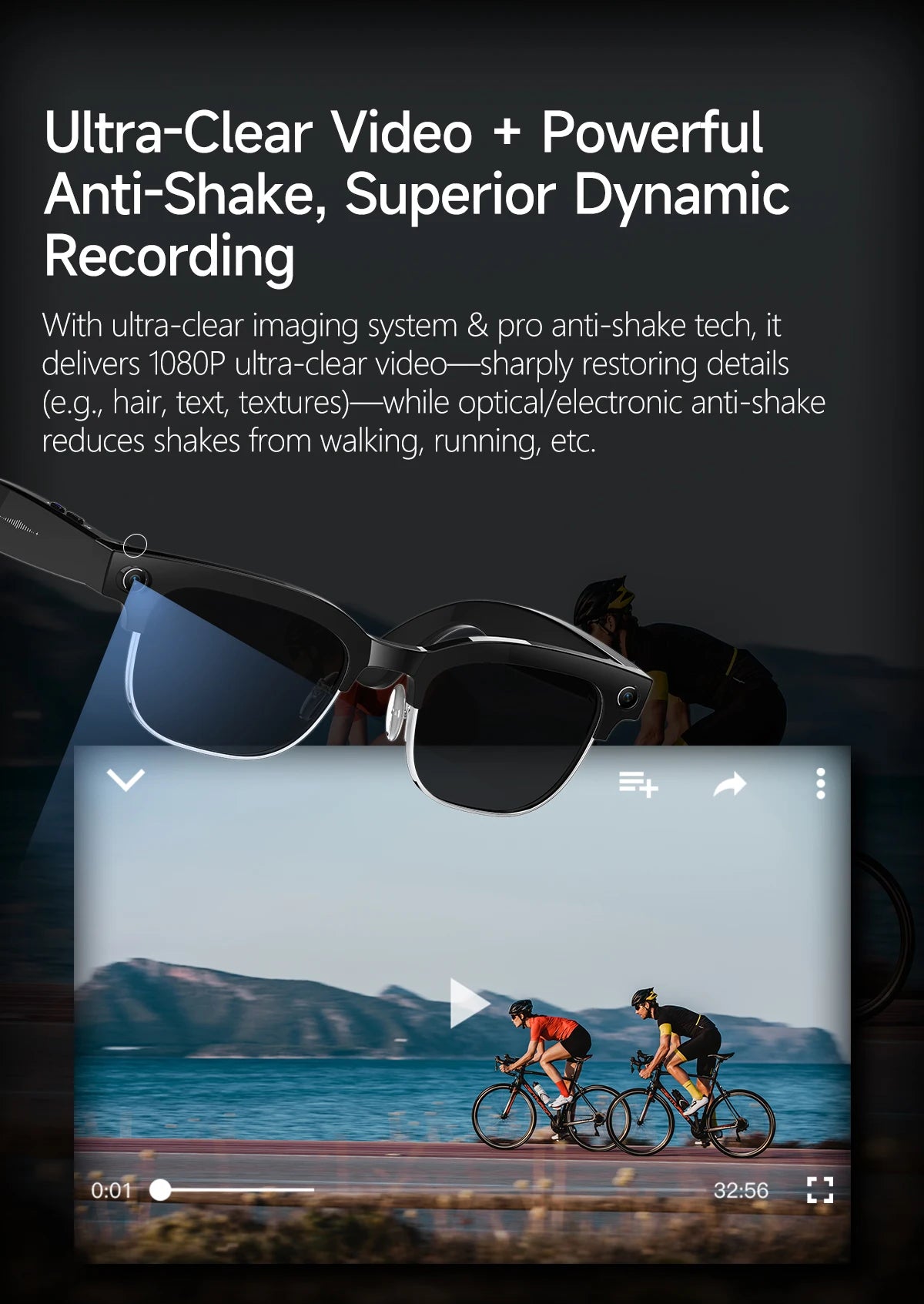 2026New Ultra AI Smart Glasses With 800W Camera GPT Sunglasses WIFI Transmission Bluetooth Call Video Music Player For Men Women