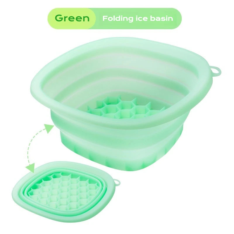 Silicone Facial Ice Bath Tray – Portable Cryo Skin Therapy Bowl