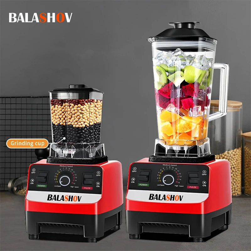 2000W High Power Commercial Blender Heavy Duty Smoothie Ice Crusher Food Processor BPA Free Kitchen Blender