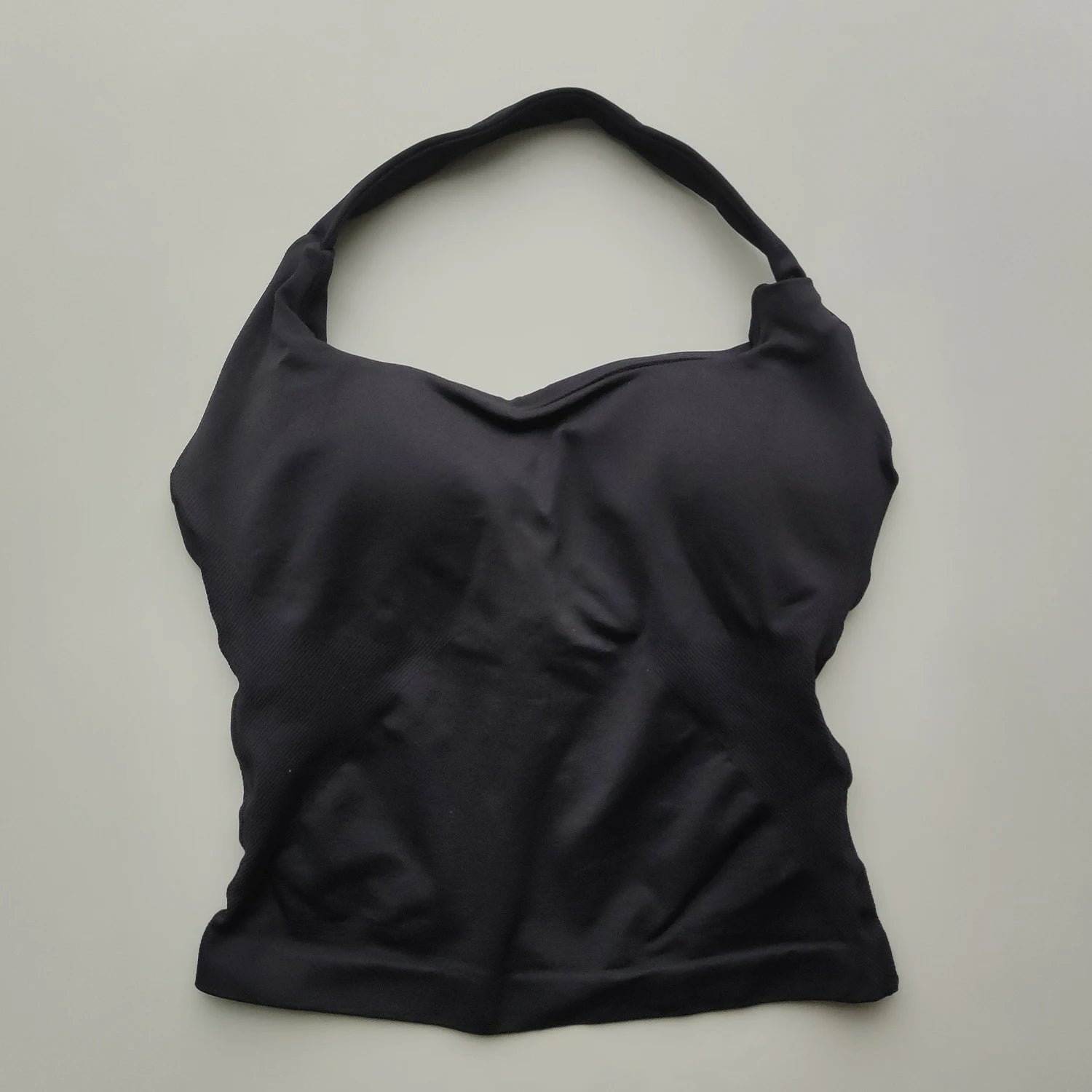 High Impact Halter Neck Push-Up Sports Bra – Backless Yoga & Gym Activewear for Women