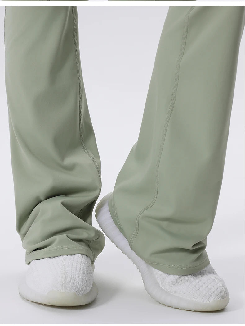 Women’s High-Waist Flared Yoga Leggings – Breathable Gym & Fitness Pants