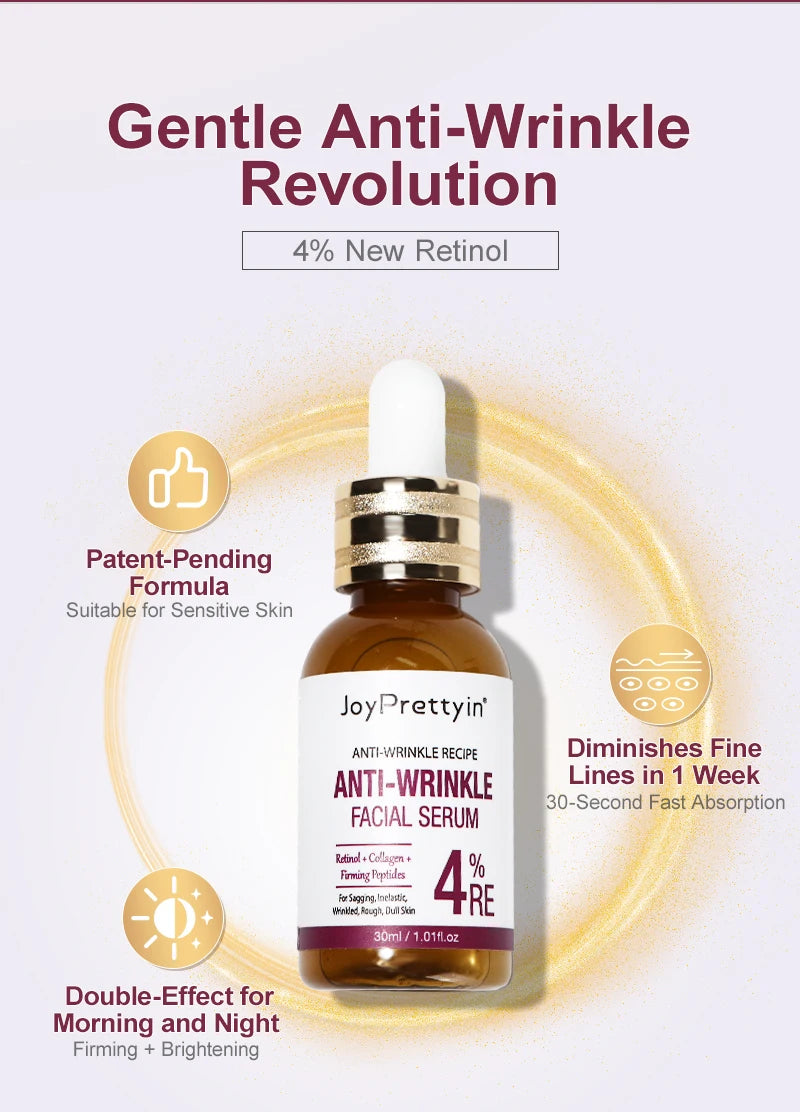 Retinol Anti-Wrinkle Face Set – Serum & Sakura Cream for Fine Lines Hydration & Anti-Aging