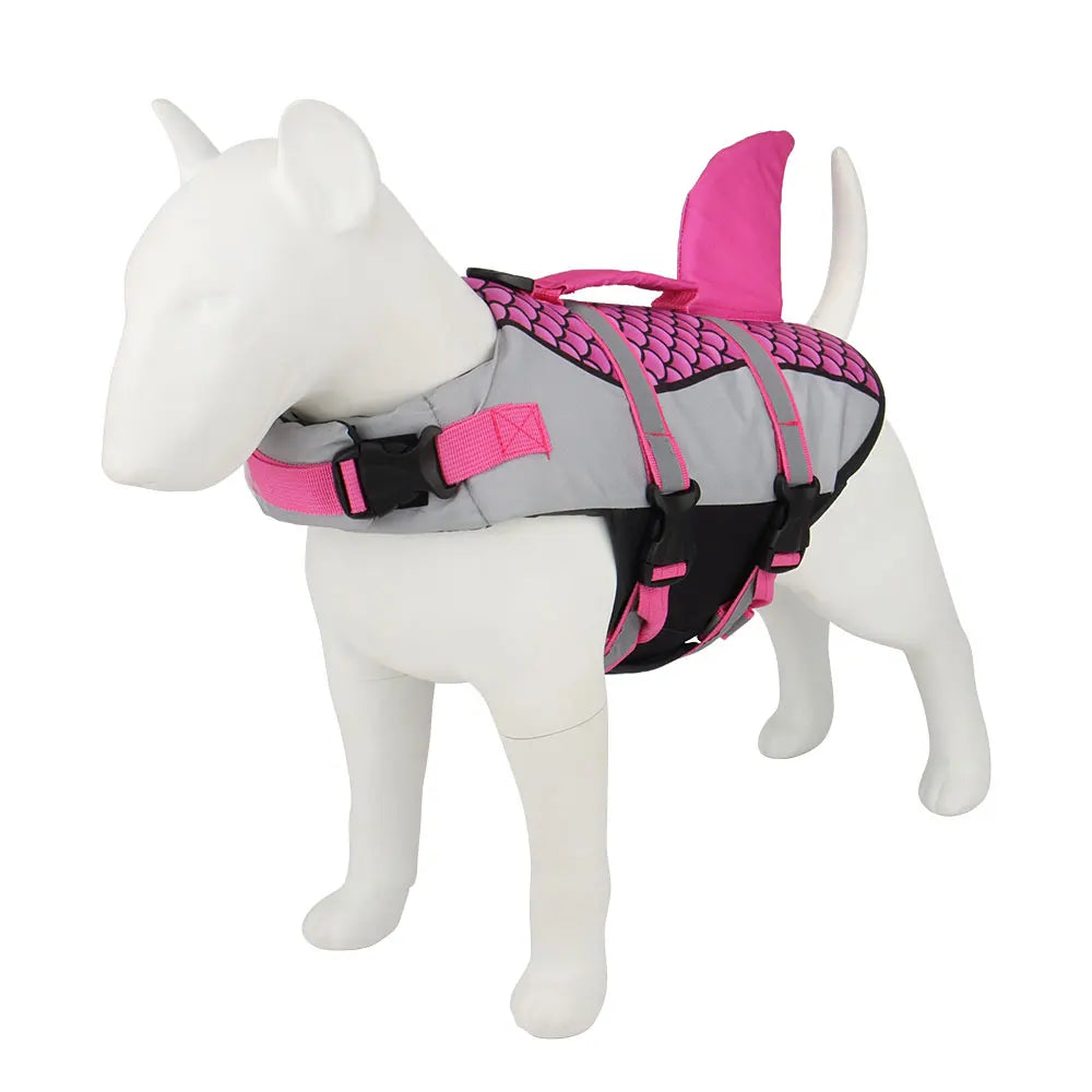 Shark Dog Life Jacket – Pet Swimming Vest Harness