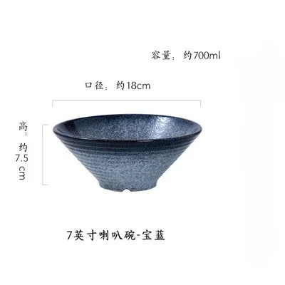 Japanese Ceramic Bowl Set – Creative Ramen & Soup Tableware