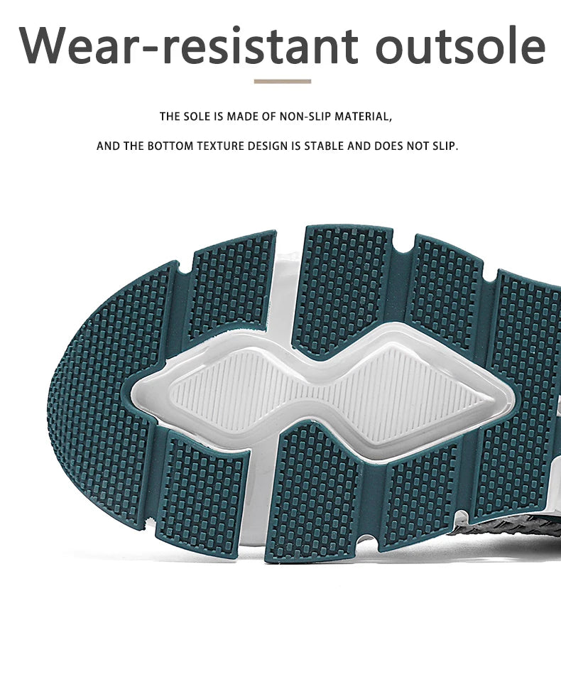 Men’s Lightweight Breathable Running Sneakers – Shock-Absorb Gym & Casual Shoes