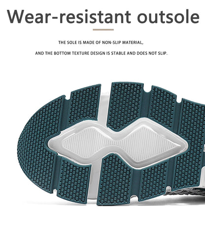 Men’s Lightweight Breathable Running Sneakers – Shock-Absorb Gym & Casual Shoes