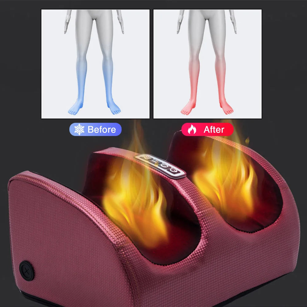 Electric Foot Massager – Shiatsu Heating Roller for Muscle Relaxation & Pain Relief