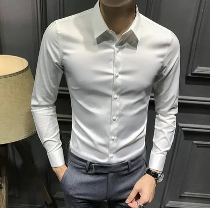 Men’s Long Sleeve Shirt – Elegant & Casual for Office and Everyday