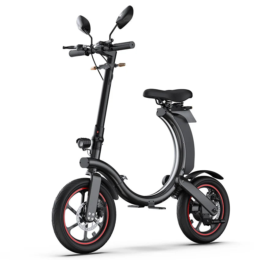 Folding electric bicycle, small, ultra-light and portable, transportation lithium batteries help drive battery cars