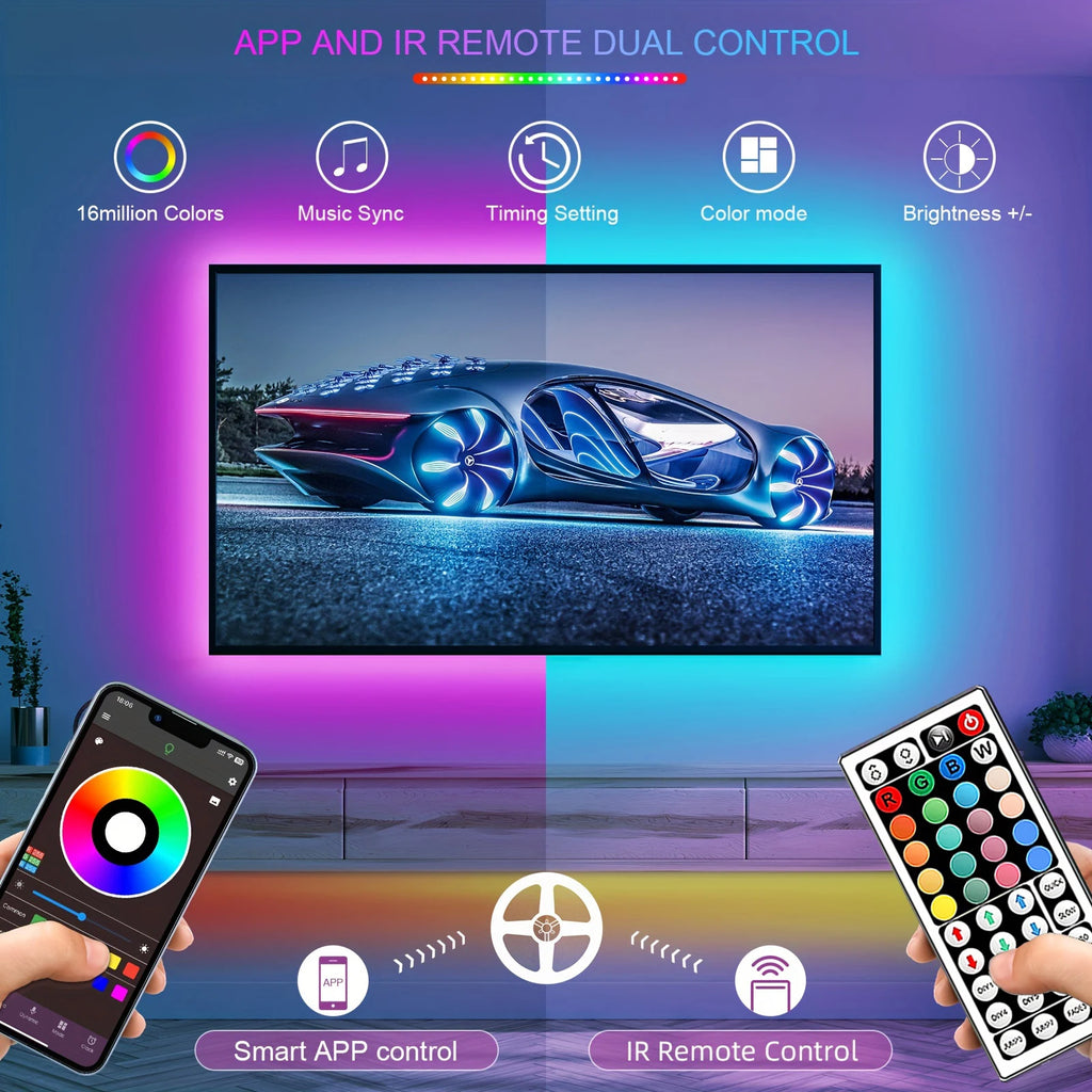 RGB LED Strip Lights – APP Control Room Decoration Light