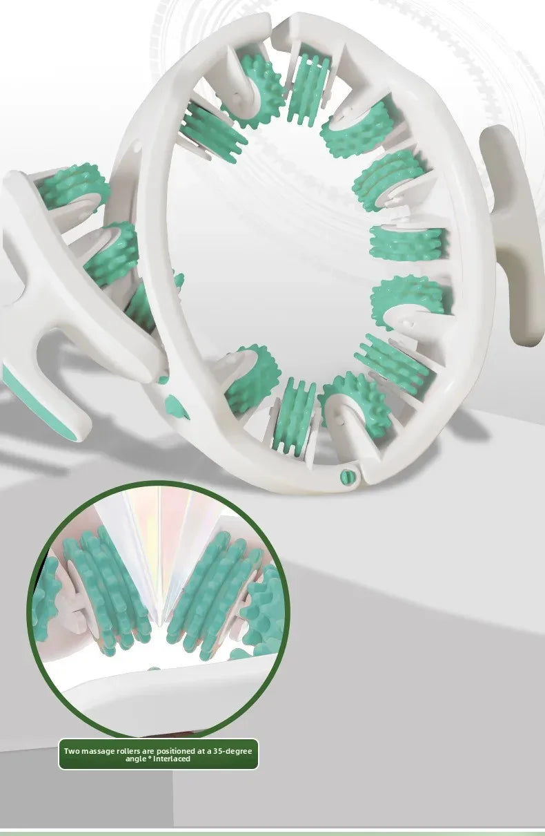 Ring Leg Massager Massage Roller Detachable Handles for Full Body Neck Shoulder Abdominal Muscle Slimming Relaxation