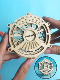 3D Wooden Puzzle Perpetual Calendar – Mechanical Gear Brain Teaser