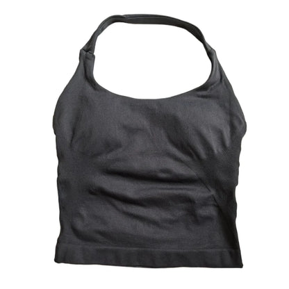 Women’s Strappy Gym Top – Padded Backless Yoga & Workout Tank