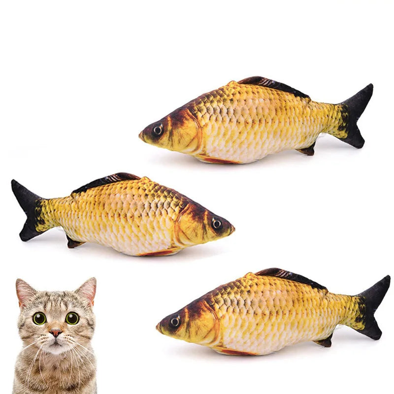 Fish Shape Cat Toy – Plush Scratch Board & Interactive Cat Toy
