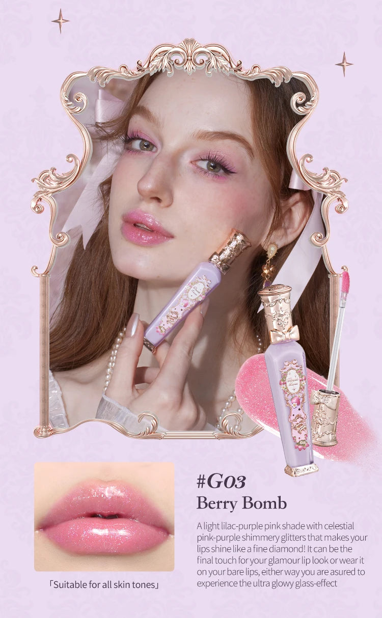 Strawberry Glowy Lip Gloss – Moisturising & Nourishing Full-Size Lip Colour