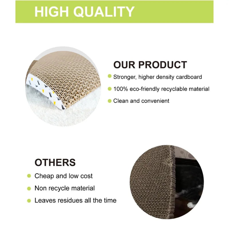 Cat Scratchers Cardboard Cat Scratching Board Durable Grind Claws Corrugated Paper Pets Sofa for Indoor Cats Kittens