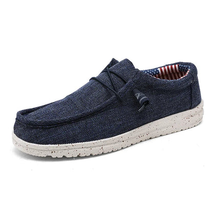 Men’s Casual Slip-On Canvas Shoes – Comfortable Non-Slip Loafers for Walking