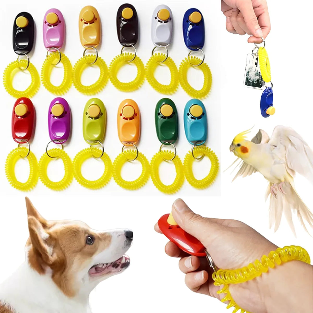 Dog Training Clicker – Pet Training Tool with Wrist Strap