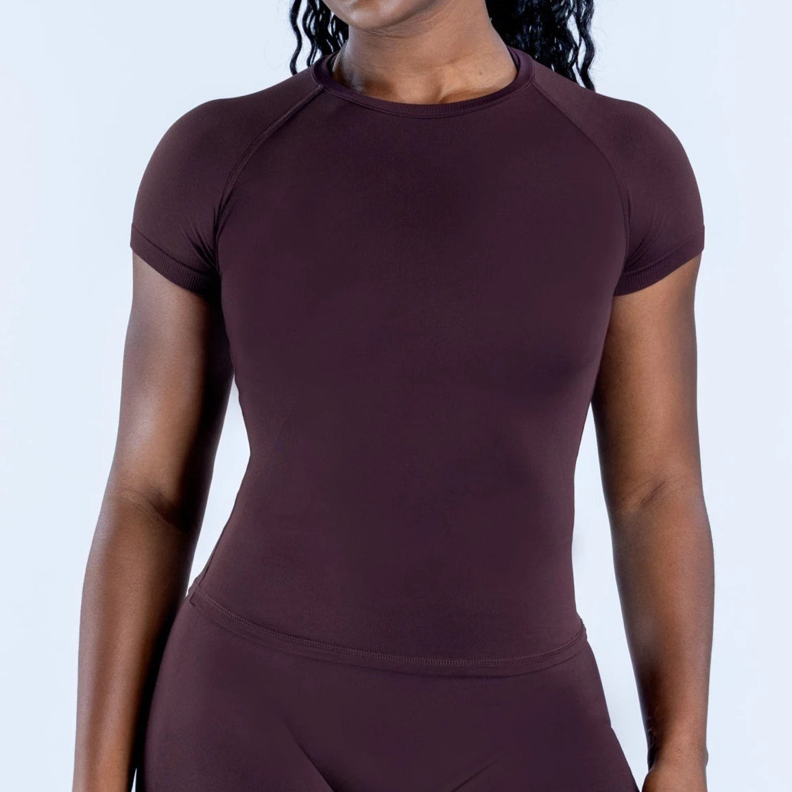 Women’s Lightweight Short Sleeve Yoga Top – Stretchy Longline Gym & Workout Shirt