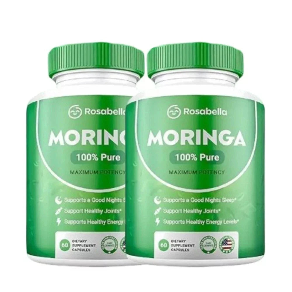 Moringa Capsules for Immune Support Gut Health & Overall Wellness – 60 Count