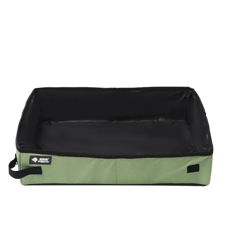 Portable Foldable Pet Litter Box – Waterproof Travel Cat Toilet